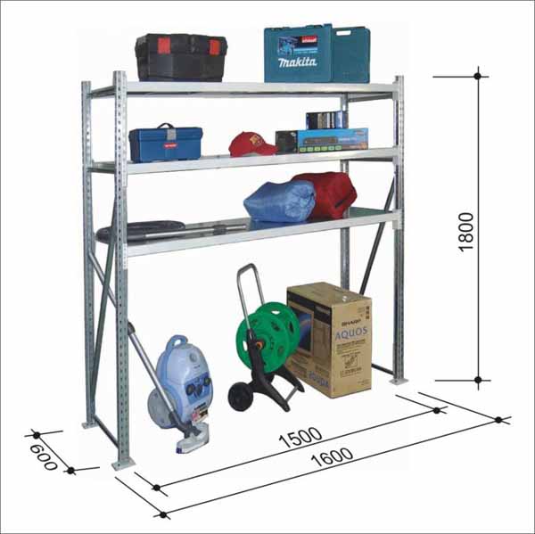 Стеллажи из оцинковки сборные